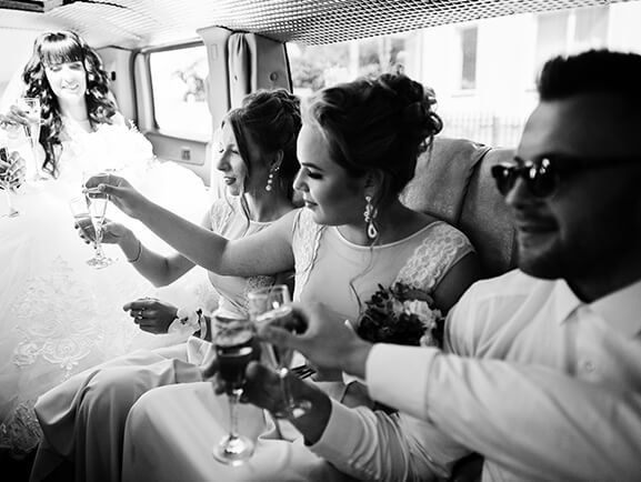 Young Women in Limo